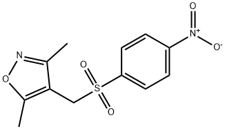 (3,5-DIMETHYL-4-ISOXAZOLYL)METHYL 4-NITROPHENYL SULFONE Struktur