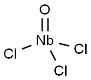 NIOBIUM (V) OXYCHLORIDE Struktur