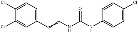 N-(4-CHLOROPHENYL)-N'-(3,4-DICHLOROSTYRYL)UREA Struktur