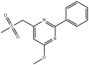 (6-METHOXY-2-PHENYL-4-PYRIMIDINYL)METHYL METHYL SULFONE Struktur