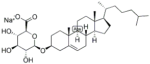 5-CHOLESTEN-3-BETA-OL GLUCOSIDURONATE, SODIUM SALT Struktur