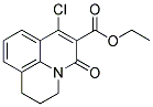 ETHYL 7-CHLORO-5-OXO-2,3-DIHYDRO-1H,5H-PYRIDO[3,2,1-IJ]QUINOLINE-6-CARBOXYLATE Struktur