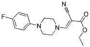 ETHYL 2-CYANO-3-(4-(4-FLUOROPHENYL)PIPERAZINYL)PROP-2-ENOATE Struktur