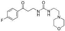 N-[3-(4-FLUOROPHENYL)-3-OXOPROPYL]-N'-(2-MORPHOLINOETHYL)UREA Struktur