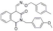 2-(4-METHOXYBENZYL)-1,3-DIOXO-1,2,3,4-TETRAHYDRO-4-ISOQUINOLINECARBALDEHYDE O-(4-METHYLBENZYL)OXIME Struktur