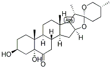 25R,5ALPHA-SPIROSTAN-3BETA,5-DIOL-6-ONE Struktur