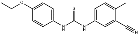 N-(3-CYANO-4-METHYLPHENYL)-N'-(4-ETHOXYPHENYL)THIOUREA Struktur