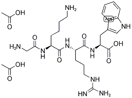 GLY-LYS-ARG-TRP DIACETATE Struktur