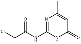 2-CHLORO-N-(4-METHYL-6-OXO-1,6-DIHYDRO-PYRIMIDIN-2-YL)-ACETAMIDE Struktur