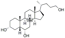 5-BETA-CHOLAN-3-ALPHA, 6-ALPHA, 24-TRIOL Struktur