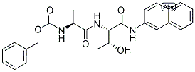 CBZ-L-ALA-THR-BETA-NAPHTHYLAMIDE Struktur