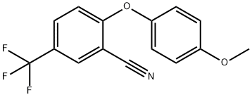 2-(4-METHOXYPHENOXY)-5-(TRIFLUOROMETHYL)BENZENECARBONITRILE Struktur