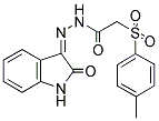 N-(AZA(2-OXOINDOLIN-3-YLIDENE)METHYL)-2-((4-METHYLPHENYL)SULFONYL)ETHANAMIDE Struktur