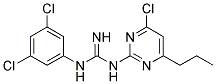 N-(4-CHLORO-6-PROPYLPYRIMIDIN-2-YL)-N'-(3,5-DICHLOROPHENYL)GUANIDINE Struktur