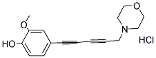 2-METHOXY-4-(5-MORPHOLIN-4-YLPENTA-1,3-DIYNYL)PHENOL HYDROCHLORIDE Struktur