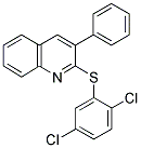 2,5-DICHLOROPHENYL 3-PHENYL-2-QUINOLINYL SULFIDE Struktur