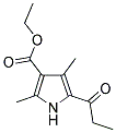 2,4-DIMETHYL-5-PROPIONYL-1H-PYRROLE-3-CARBOXYLIC ACID ETHYL ESTER Struktur