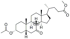 5-BETA-CHOLANIC ACID-3-ALPHA-OL-7-ONE ACETATE METHYL ESTER Struktur