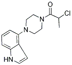 2-CHLORO-1-[4-(1H-INDOL-4-YL)PIPERAZINO]PROPAN-1-ONE Struktur