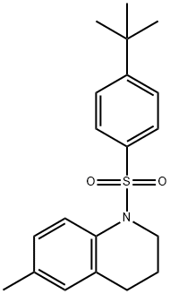 1-((4-(TERT-BUTYL)PHENYL)SULFONYL)-6-METHYL-1,2,3,4-TETRAHYDROQUINOLINE Struktur