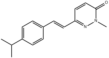 6-(4-ISOPROPYLSTYRYL)-2-METHYL-3(2H)-PYRIDAZINONE Struktur