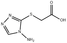 (4-AMINO-4H-[1,2,4]TRIAZOL-3-YLSULFANYL)-ACETIC ACID Struktur