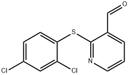 2-[(2,4-DICHLOROPHENYL)SULFANYL]NICOTINALDEHYDE Struktur