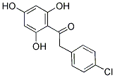 2(4'-CHLOROPHENYL)-2',4',6'-TRIHYDROXYACETOPHENONE Struktur