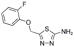 2-AMINO-5-(2-FLUOROPHENOXYMETHYL)-1,3,4-THIADIAZOLE Struktur