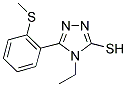 4-ETHYL-5-[2-(METHYLSULFANYL)PHENYL]-4H-1,2,4-TRIAZOL-3-YLHYDROSULFIDE Struktur