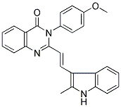 (E)-3-(4-METHOXYPHENYL)-2-(2-(2-METHYL-1H-INDOL-3-YL)VINYL)QUINAZOLIN-4(3H)-ONE Struktur