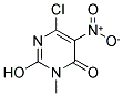 6-CHLORO-2-HYDROXY-3-METHYL-5-NITRO-3,4-DIHYDROPYRIMIDIN-4-ONE Struktur