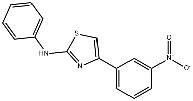 (4-(3-NITROPHENYL)(2,5-THIAZOLYL))PHENYLAMINE Struktur