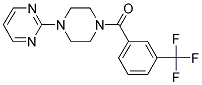 4-PYRIMIDIN-2-YLPIPERAZINYL 3-(TRIFLUOROMETHYL)PHENYL KETONE Struktur