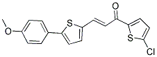 1-(5-CHLORO-2-THIENYL)-3-[5-(4-METHOXYPHENYL)-2-THIENYL]PROP-2-EN-1-ONE Struktur