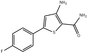 3-AMINO-5-(4-FLUOROPHENYL)THIOPHENE-2-CARBOXAMIDE Struktur