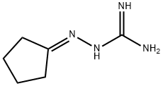 1-[2-(DIAMINOMETHYLENE)HYDRAZONO]CYCLOPENTANE Struktur