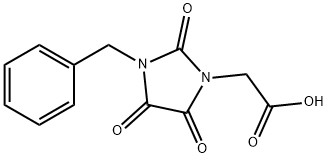 2-(3-BENZYL-2,4,5-TRIOXO-1-IMIDAZOLIDINYL)ACETIC ACID Struktur