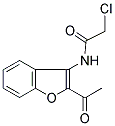 N-(2-ACETYL-1-BENZOFURAN-3-YL)-2-CHLOROACETAMIDE Struktur