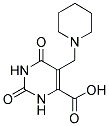 2,6-DIOXO-5-PIPERIDIN-1-YLMETHYL-1,2,3,6-TETRAHYDRO-PYRIMIDINE-4-CARBOXYLIC ACID Struktur