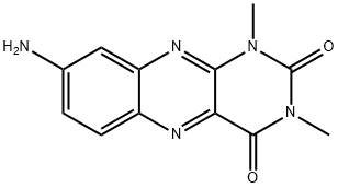 8-AMINO-1,3-DIMETHYL-1H-BENZO[G]PTERIDINE-2,4-DIONE Struktur