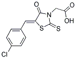 [(5Z)-5-(4-CHLOROBENZYLIDENE)-4-OXO-2-THIOXO-1,3-THIAZOLIDIN-3-YL]ACETIC ACID Struktur