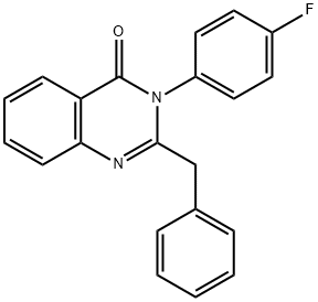 2-BENZYL-3-(4-FLUOROPHENYL)-4(3H)-QUINAZOLINONE Struktur