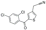 2-[5-(2,4-DICHLOROBENZOYL)-3-THIENYL]ACETONITRILE Struktur