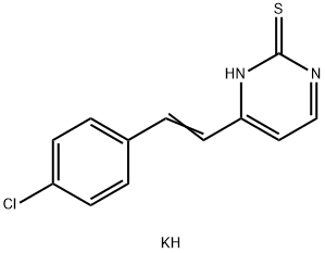 POTASSIUM 4-(4-CHLOROSTYRYL)-2-PYRIMIDINETHIOLATE Struktur