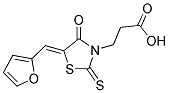 3-[(5Z)-5-(2-FURYLMETHYLENE)-4-OXO-2-THIOXO-1,3-THIAZOLIDIN-3-YL]PROPANOIC ACID Struktur