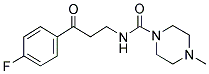 N-[3-(4-FLUOROPHENYL)-3-OXOPROPYL]-4-METHYLPIPERAZINE-1-CARBOXAMIDE Struktur