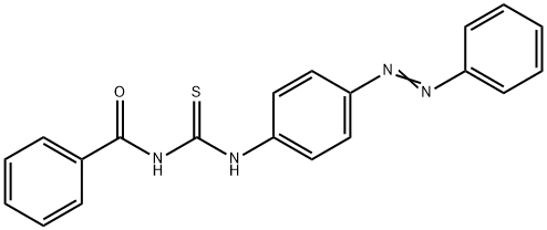 N-BENZOYL-N'-(4-[(E)-2-PHENYLDIAZENYL]PHENYL)THIOUREA Struktur