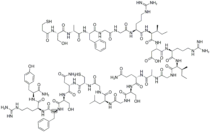 [MPR7, DALA9] ANP (7-28), AMIDE, RAT Struktur