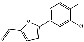 5-(3-CHLORO-4-FLUORO-PHENYL)-FURAN-2-CARBALDEHYDE Struktur